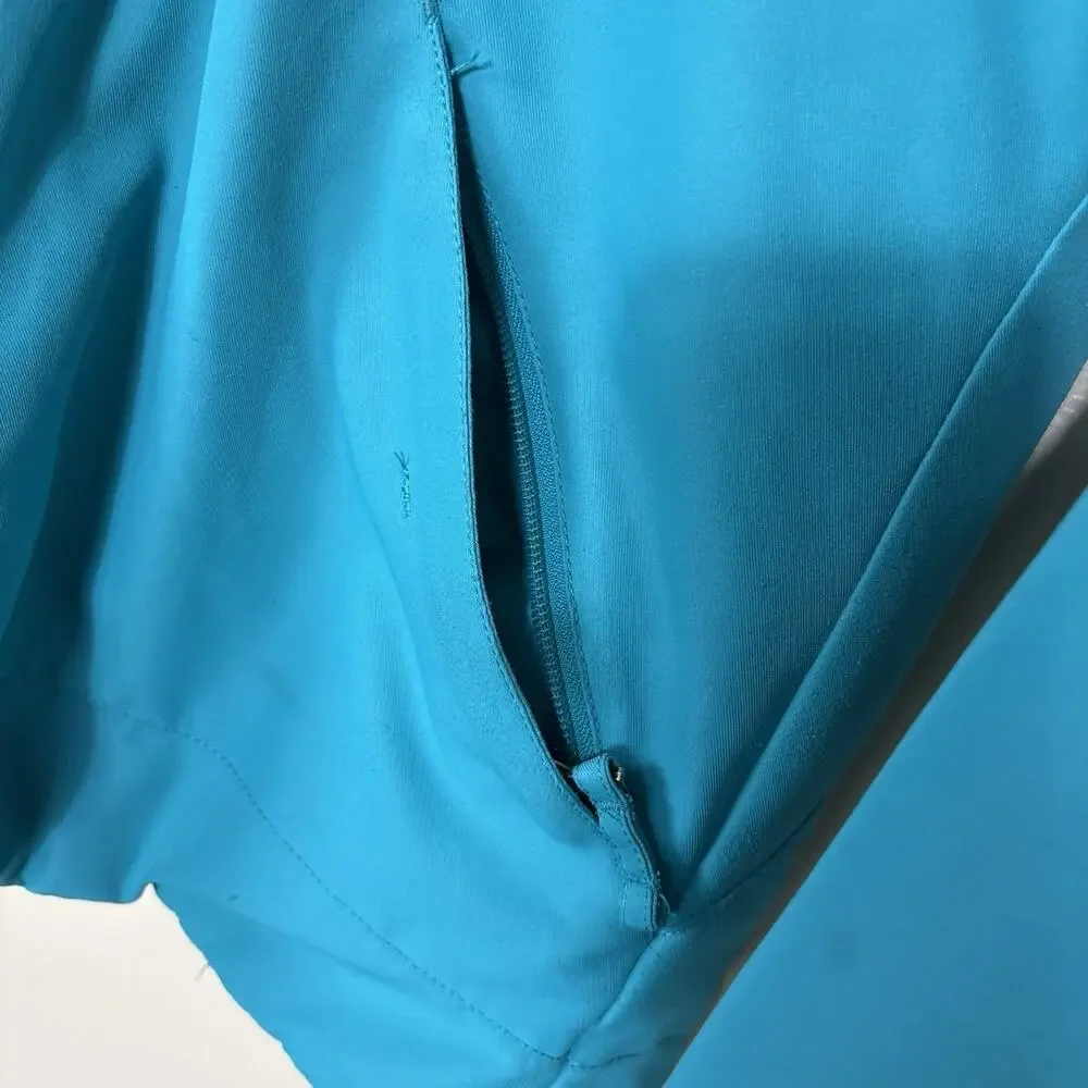 Obermeyer Girls/Teen Ski Sara Jacket Sz L Teal Hooded Winter Tactical Insulated